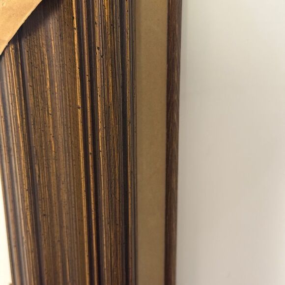 Custom vintage wood picture frame in great condition Hencho Mexico hand carved - Picture 4 of 7